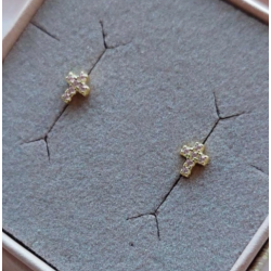 restikker kors ROSE forgyldt slv