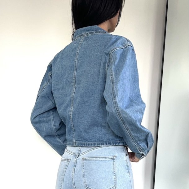 Denim jakke short - str S-L