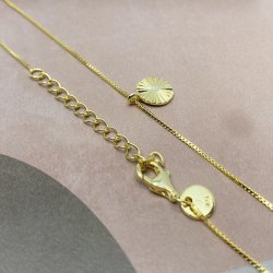 Halskde femme - mnt forgyldt