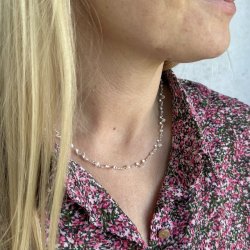 Halskde Rhumba Choker sterling slv