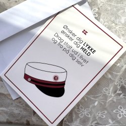 Telegram student med konvolut