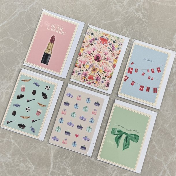 Kort med konvolut 7,5 x 10,7 cm All By Voss