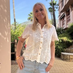 Skjorte broderi Sarah