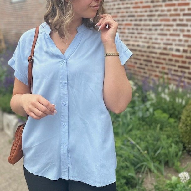 Sommer bluse bomuld str. str. L-3XL