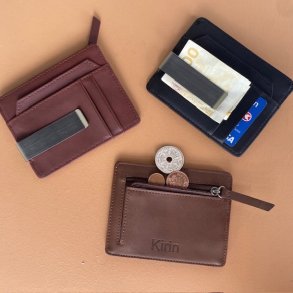 Kortholder med penge klips