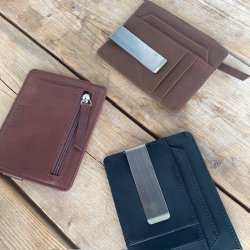 Kortholder med penge klips