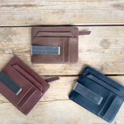 Kortholder med penge klips