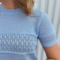 Kortrmet sweater viskose str. S-L