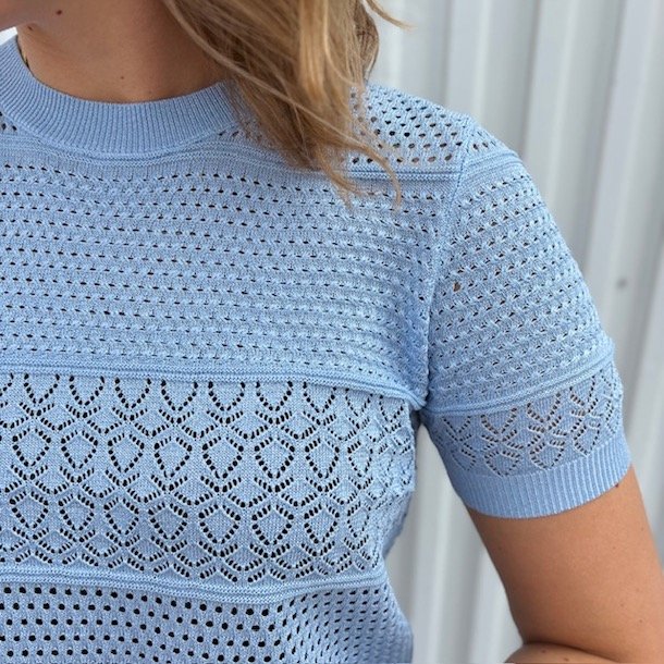 Kortrmet sweater viskose str. S-L