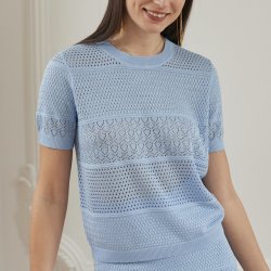 Kortrmet sweater viskose str. S-L