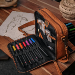 Cathy strikketaske skind