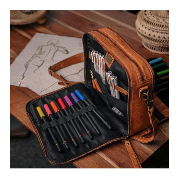 Cathy strikketaske skind