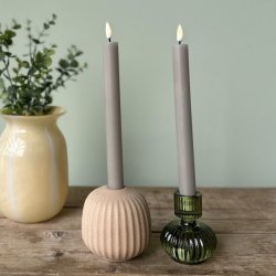 Sand LED Kronelys 2stk 240mm