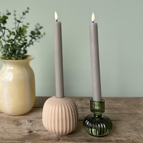 Sand LED Kronelys 2stk 240mm