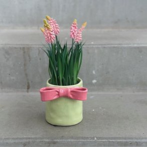 Skjuler med sljfe rosa/grn keramik