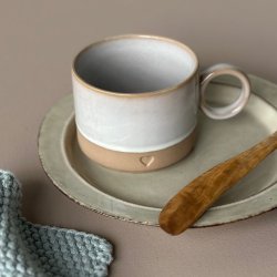 Krus m/hank hjerte Stentj