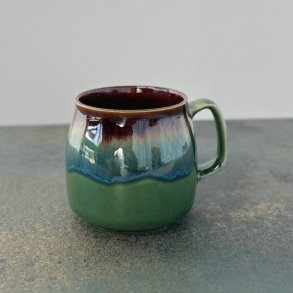 Buttet krus keramik 8,5 x 8 cm