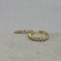 Hoops - shiny  Forgyldt s�lv