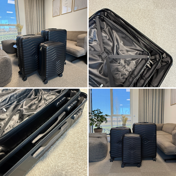 Kuffert s�t med 3 kufferter