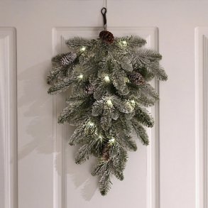 Stor grangren med lyskde - 55 cm LED lyskde