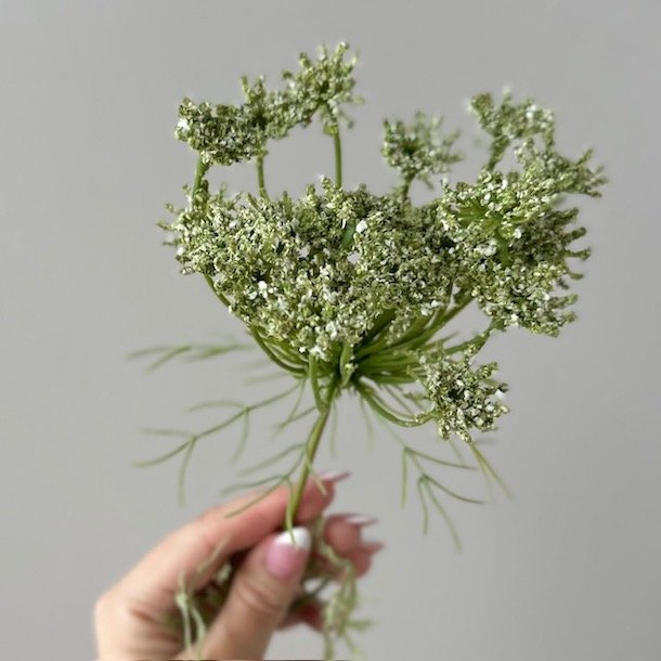 Skrmblomst hvid H 45 cm