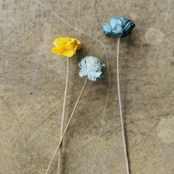 Blomst stilk 25cm three flower