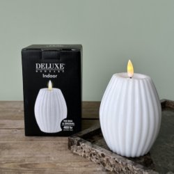 Rillelys LED 7,5 x 10 cm Hvid