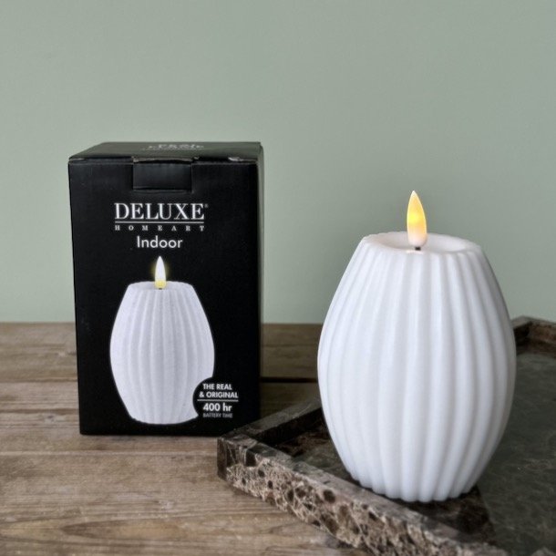 Rillelys LED 7,5 x 10 cm Hvid