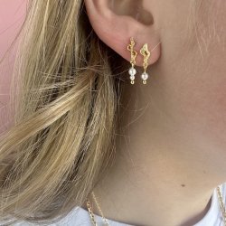 restikker Maree pearl forgyldt slv