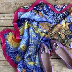 Kvadratisk trklde ALPS satin