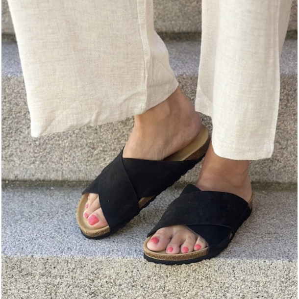 Sandal Annet Nature NEGRO - skind str 37 - 41