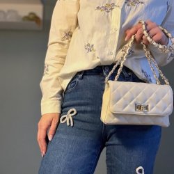 Crossbody ladylike PASTEL skind