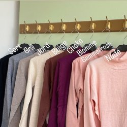 Perfect Basic Sweater turtleneck viskose/cashmere miks