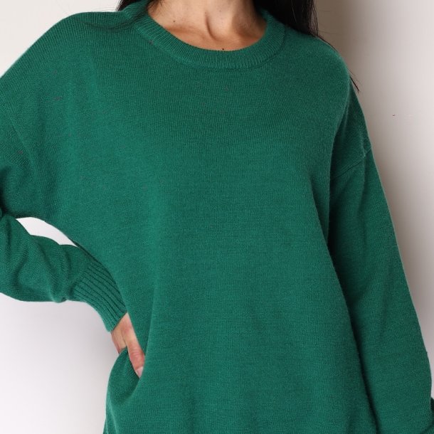 Uldsweater Med Rund Hals - str M-XL