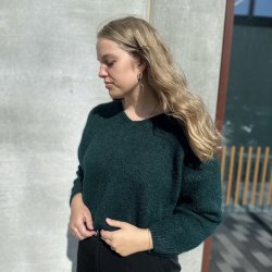 Mohair Sweater semi cropped str. M-XL