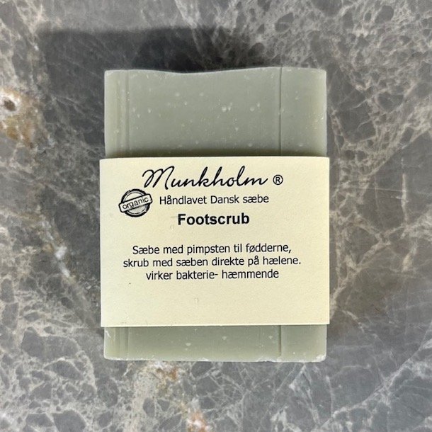 Foot Scrub s�be med label
