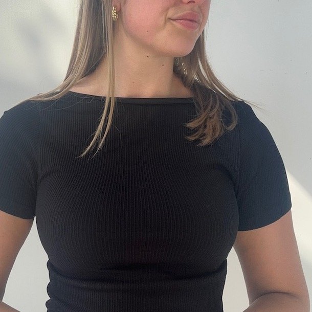 Linea rib T-shirt microfiber S-XL