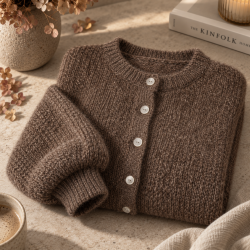 Cardigan soft uldmiks