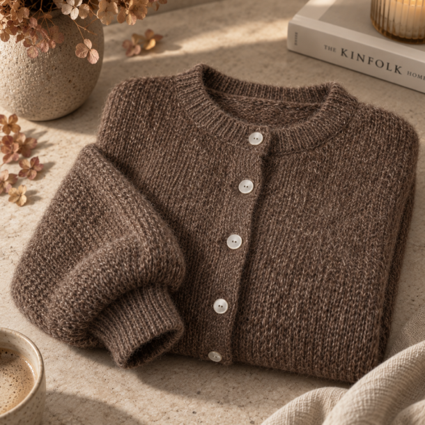 Cardigan soft uldmiks