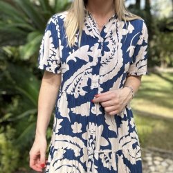 Skjortekjole emma viskose str. M-4XL