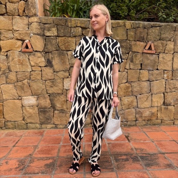 Bluse Zenna WAVE str. S-XXXL viskose