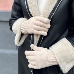 Handsker foret strik