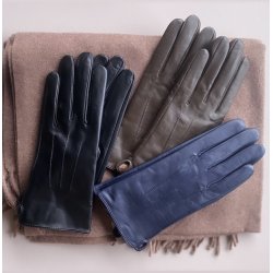 Klassiske skind handsker Fleeceforede lammeskind str 6,5-8