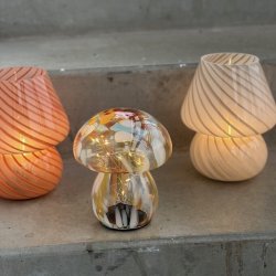 Lampe joyful glas 19x15 cm