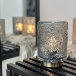 Lampe LED D10x15cm glas