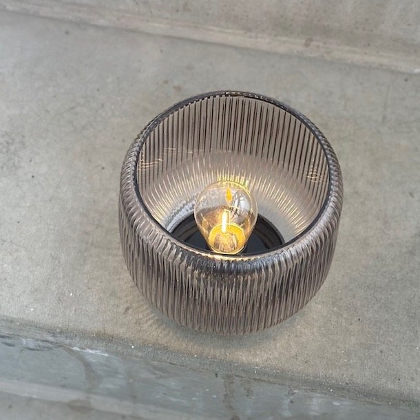 Lampe LED D15x15cm glas 