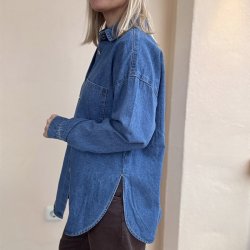 Skjorte - oversized denim Str S-XL
