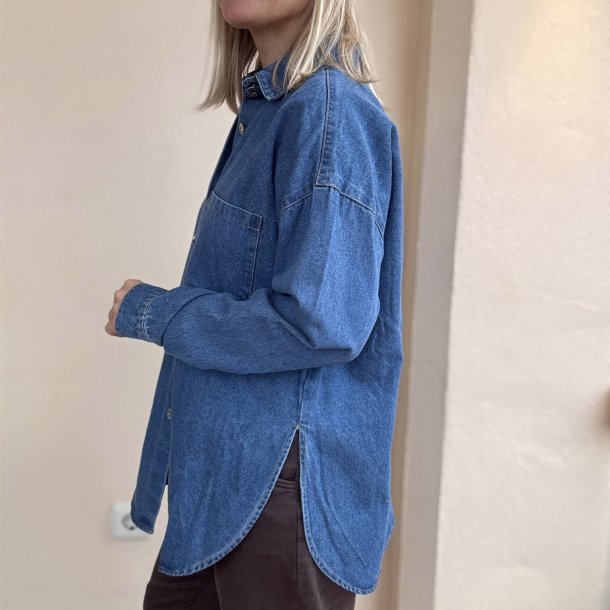 Skjorte - oversized denim Str S-XL