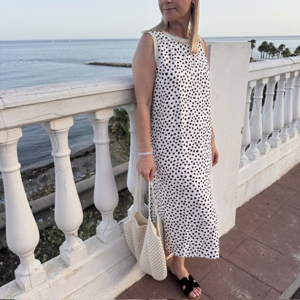 Sommer kjole Nora dot - str M-XXL 