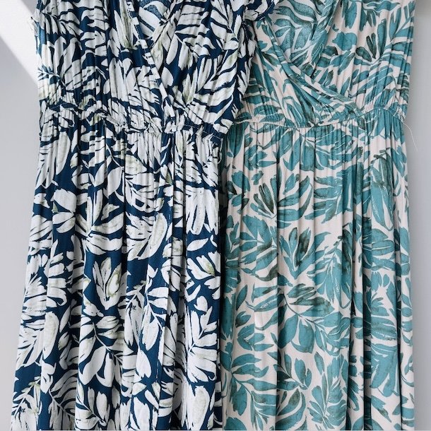 Maxi kjole sl om m-xxl viskose